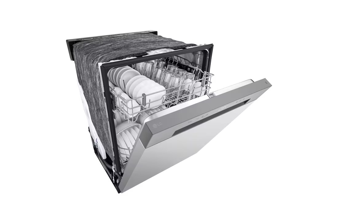 24 in. Stainless Look Front Control Dishwasher with Stainless Steel Tub and SenseClean