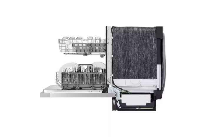 24 in. Stainless Look Front Control Dishwasher with Stainless Steel Tub and SenseClean