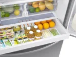35.75 in. W 26.5 cu. ft. 3-Door Family Hub French Door Smart Refrigerator in Fingerprint Resistant Stainless Steel