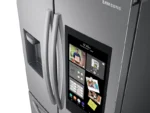 35.75 in. W 26.5 cu. ft. 3-Door Family Hub French Door Smart Refrigerator in Fingerprint Resistant Stainless Steel