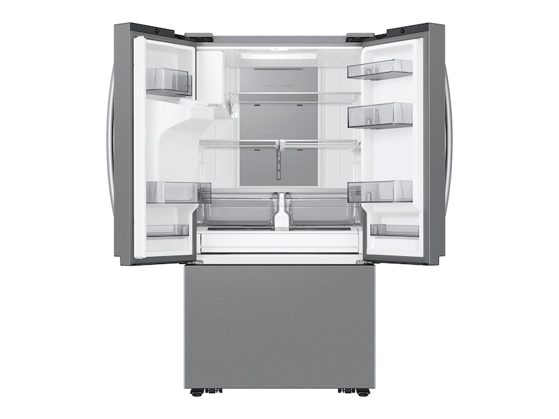 30 cu. ft. Mega Capacity 3-Door French Door Refrigerator with Family Hub in stainless steel