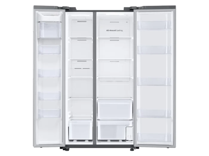 36 in. 28 cu. ft. Smart Side by Side Refrigerator in Fingerprint-Resistant Stainless Steel, Standard Depth