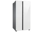 Bespoke 36 in. W 28.0 cu. ft. Side by Side Refrigerator in White with Beverage Center Standard Depth