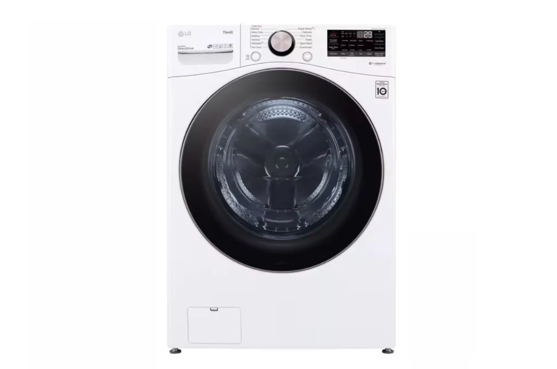 4.5 Cu. Ft. Stackable SMART Front Load Washer in White with Steam and TurboWash360 Technology