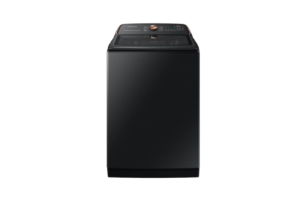 5.5 cu. ft. Smart High-Efficiency Top Load Washer with Impeller and Auto Dispense System in Brushed Black, ENERGY STAR