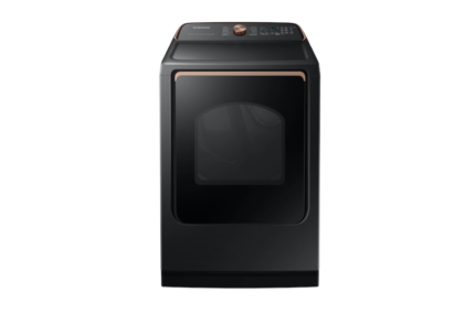 7.4 cu. ft. Smart High-Efficiency Vented Electric Dryer with Steam Sanitize+ in Brushed Black