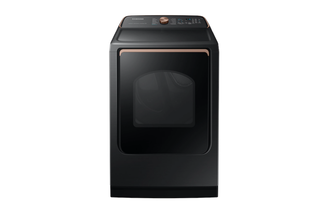 7.4 cu. ft. Smart High-Efficiency Vented Electric Dryer with Steam Sanitize+ in Brushed Black