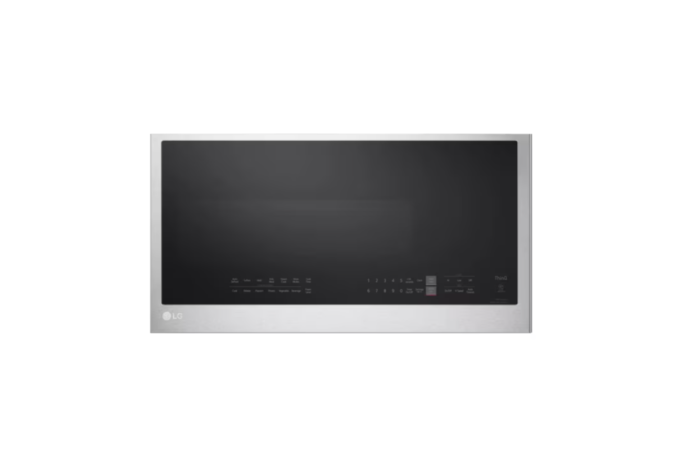 Smart 30 in. W 2 cu. ft. Over the Range Microwave with EasyClean 1,050-Watt in PrintProof Stainless Steel