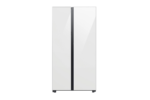 Bespoke 36 in. W 28.0 cu. ft. Side by Side Refrigerator in White with Beverage Center Standard Depth