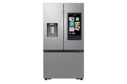 30 cu. ft. Mega Capacity 3-Door French Door Refrigerator with Family Hub in stainless steel