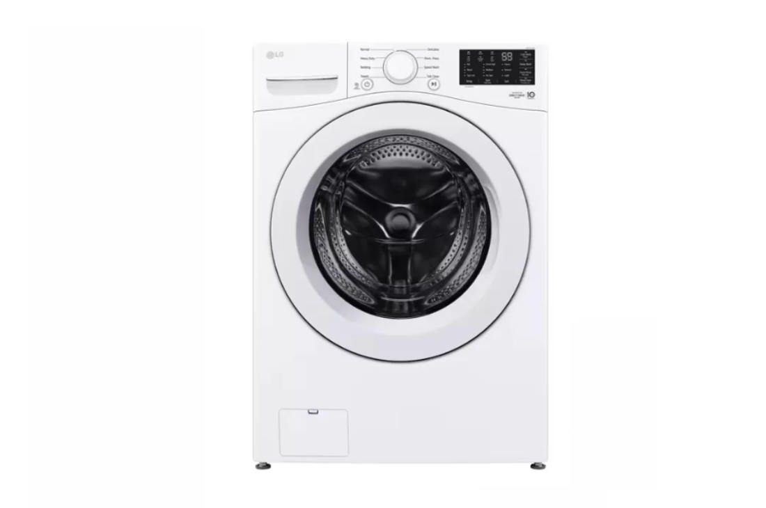 5.0 cu. ft. Stackable Front Load Washer in White with 6 Motion Cleaning Technology