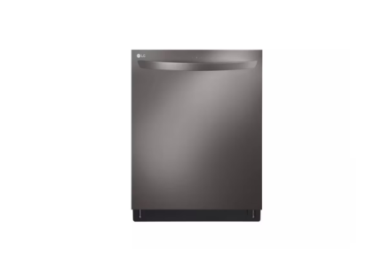 24 in. in PrintProof Black Stainless Steel Top Control Dishwasher with TrueSteam, QuadWash and Dynamic Dry