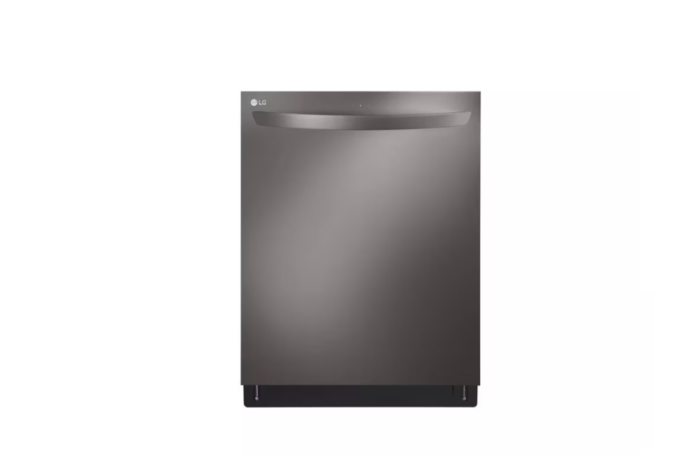 24 in. in PrintProof Black Stainless Steel Top Control Dishwasher with TrueSteam, QuadWash and Dynamic Dry