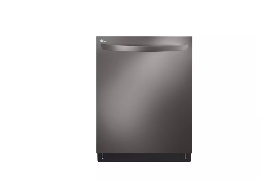 24 in. in PrintProof Black Stainless Steel Top Control Dishwasher with TrueSteam, QuadWash and Dynamic Dry