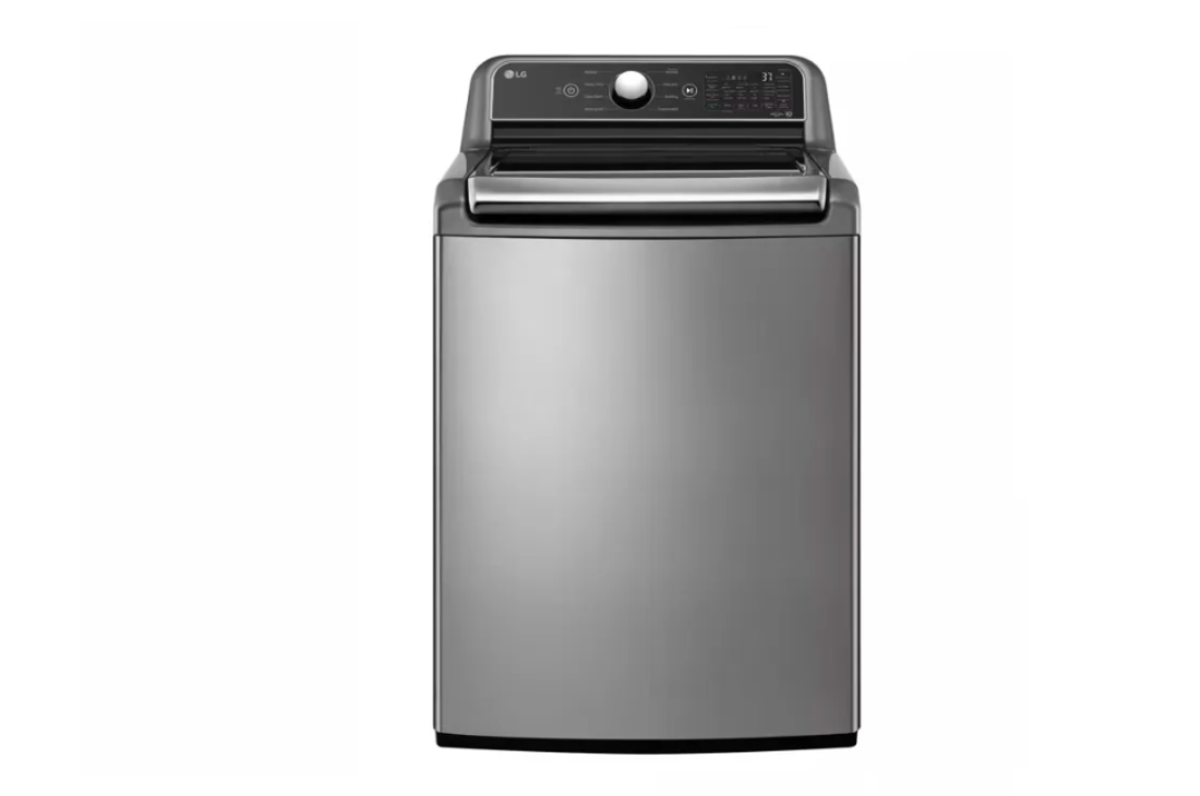 5.3 cu. ft. SMART Top Load Washer in Graphite Steel with 4-way Agitator, NeverRust Drum and TurboWash3D Technology