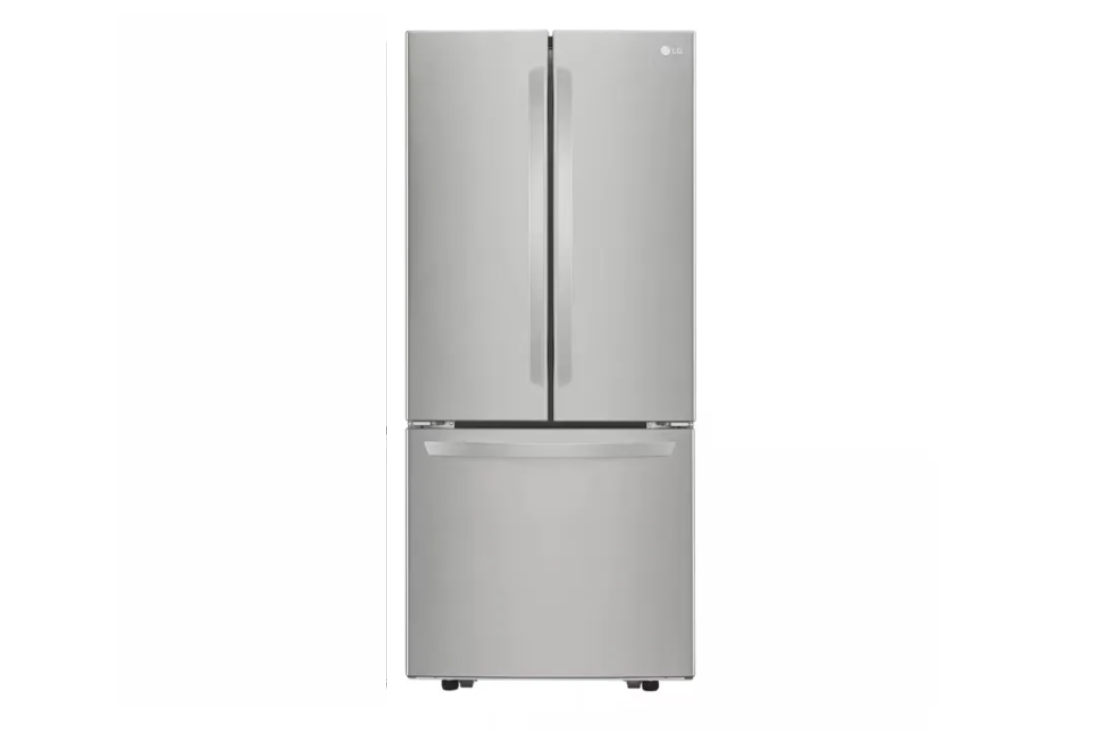 30 in. W 22 cu. ft. French Door Refrigerator with Ice Maker in Stainless Steel