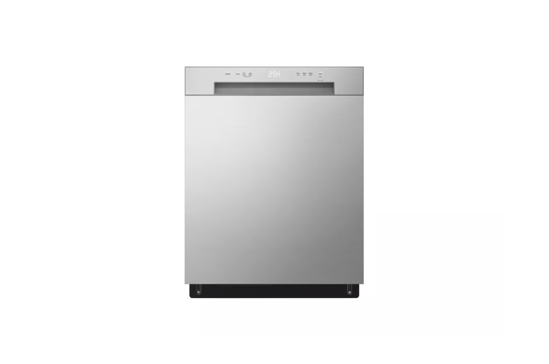 24 in. Stainless Look Front Control Dishwasher with Stainless Steel Tub and SenseClean