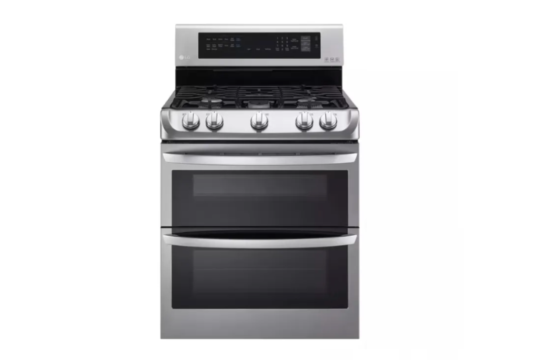 6.9 cu. ft. Double Oven Gas Range with ProBake Convection Oven, Self Clean and EasyClean in Stainless Steel