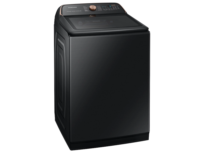 5.5 cu. ft. Smart High-Efficiency Top Load Washer with Impeller and Auto Dispense System in Brushed Black, ENERGY STAR