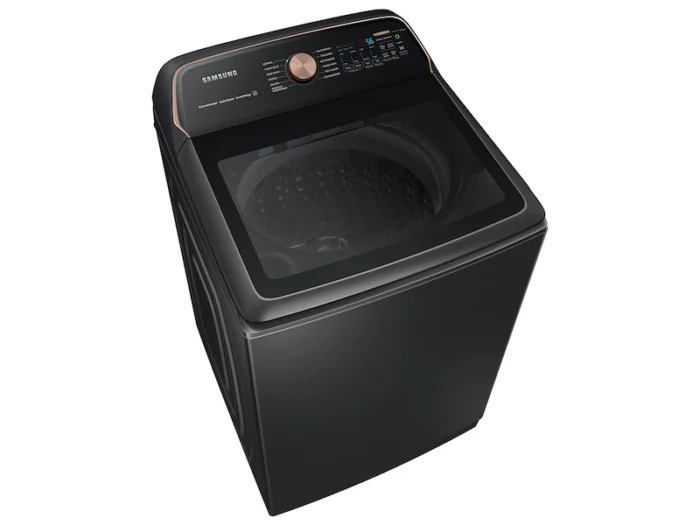 5.5 cu. ft. Smart High-Efficiency Top Load Washer with Impeller and Auto Dispense System in Brushed Black, ENERGY STAR