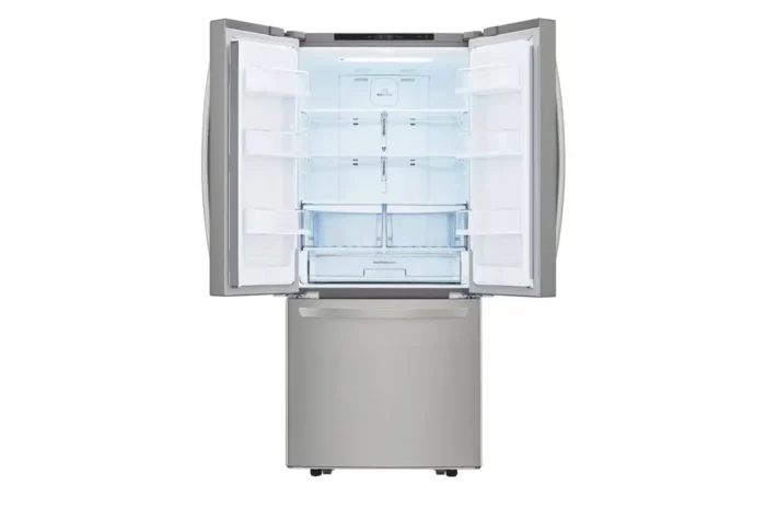 30 in. W 22 cu. ft. French Door Refrigerator with Ice Maker in Stainless Steel