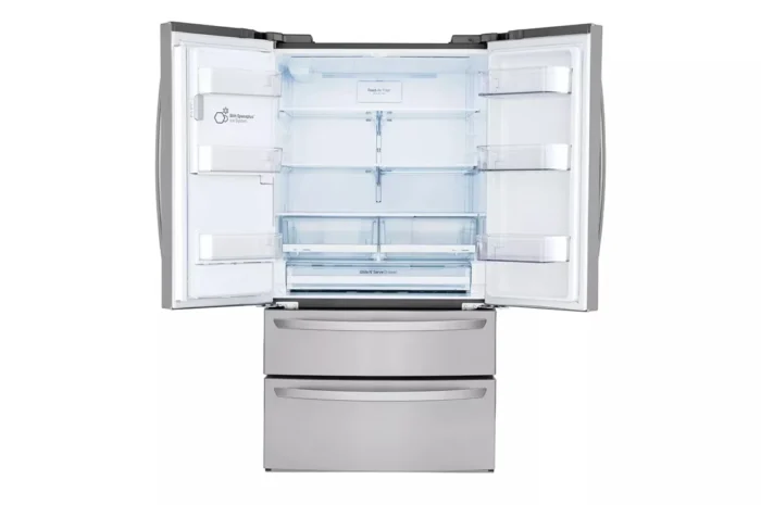 28 cu. ft. 4-Door French Door Smart Refrigerator with Ice and Water Dispenser in PrintProof Stainless Steel