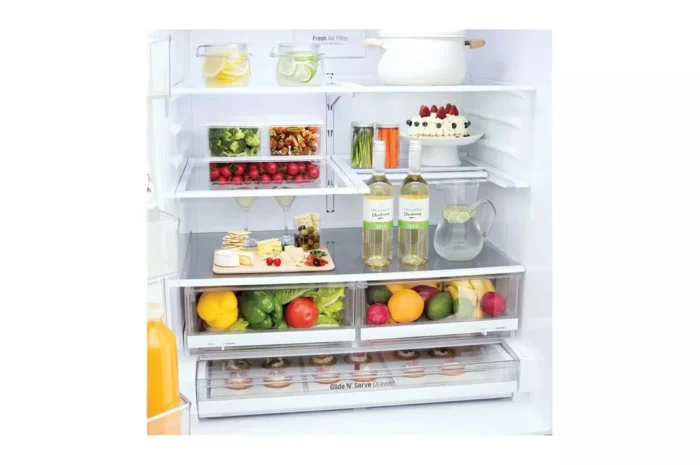 28 cu. ft. 4-Door French Door Smart Refrigerator with Ice and Water Dispenser in PrintProof Stainless Steel