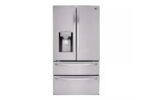 28 cu. ft. 4-Door French Door Smart Refrigerator with Ice and Water Dispenser in PrintProof Stainless Steel