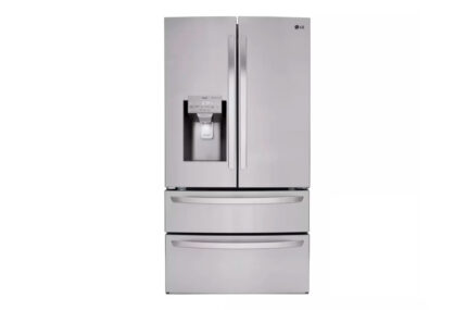 28 cu. ft. 4-Door French Door Smart Refrigerator with Ice and Water Dispenser in PrintProof Stainless Steel