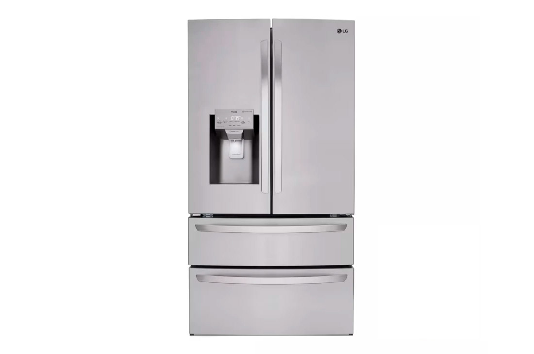 28 cu. ft. 4-Door French Door Smart Refrigerator with Ice and Water Dispenser in PrintProof Stainless Steel
