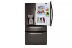 30 cu. ft. 4-Door French Door Refrigerator, Door-In-Door, Full-Convert Drawer, Craft Ice in PrintProof Black Stainless