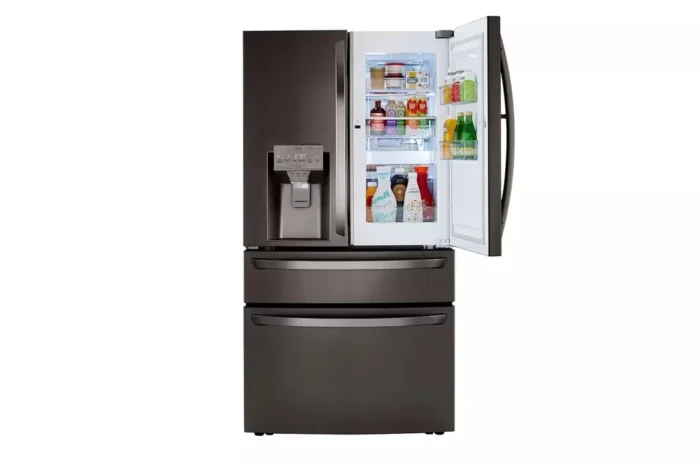 30 cu. ft. 4-Door French Door Refrigerator, Door-In-Door, Full-Convert Drawer, Craft Ice in PrintProof Black Stainless