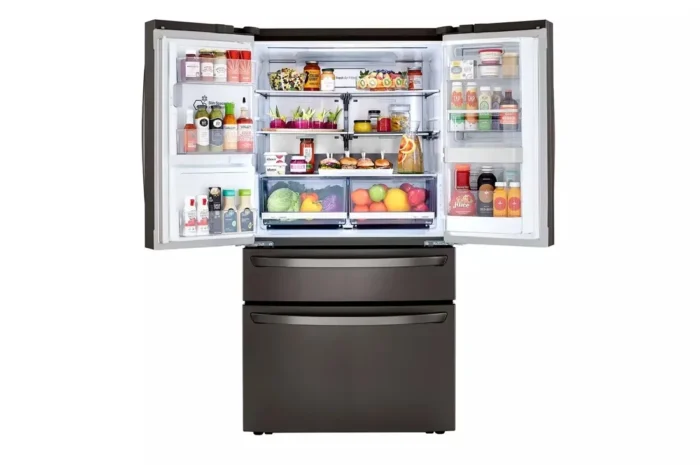 30 cu. ft. 4-Door French Door Refrigerator, Door-In-Door, Full-Convert Drawer, Craft Ice in PrintProof Black Stainless