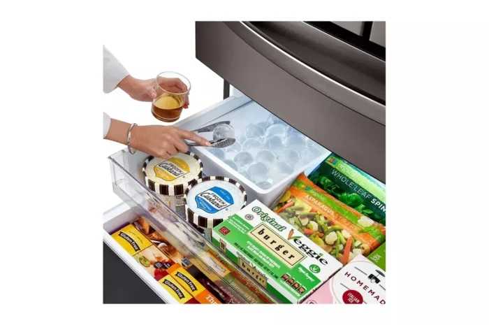 30 cu. ft. 4-Door French Door Refrigerator, Door-In-Door, Full-Convert Drawer, Craft Ice in PrintProof Black Stainless