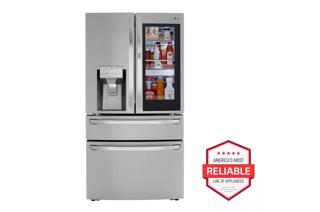 30 cu. ft. French Door Refrigerator, InstaView, Full-Convert Drawer, Craft Ice in PrintProof Stainless Steel