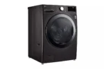 4.5 Cu. Ft. SMART Electric All-in-One Washer Dryer Combo in Black Steel with Steam & Turbowash Technology