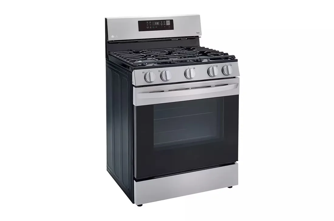 5.8 cu. ft. Smart Wi-Fi Enabled Fan Convection Gas Single Oven Range with AirFry and EasyClean in Stainless Steel