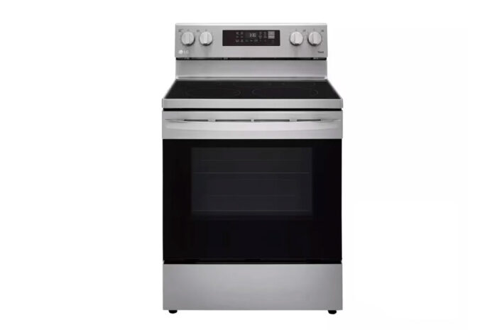 30 in. 6.3 cu. ft. Smart Wi-Fi Enabled Fan Convection Electric Range Oven with AirFry and EasyClean in. Stainless Steel