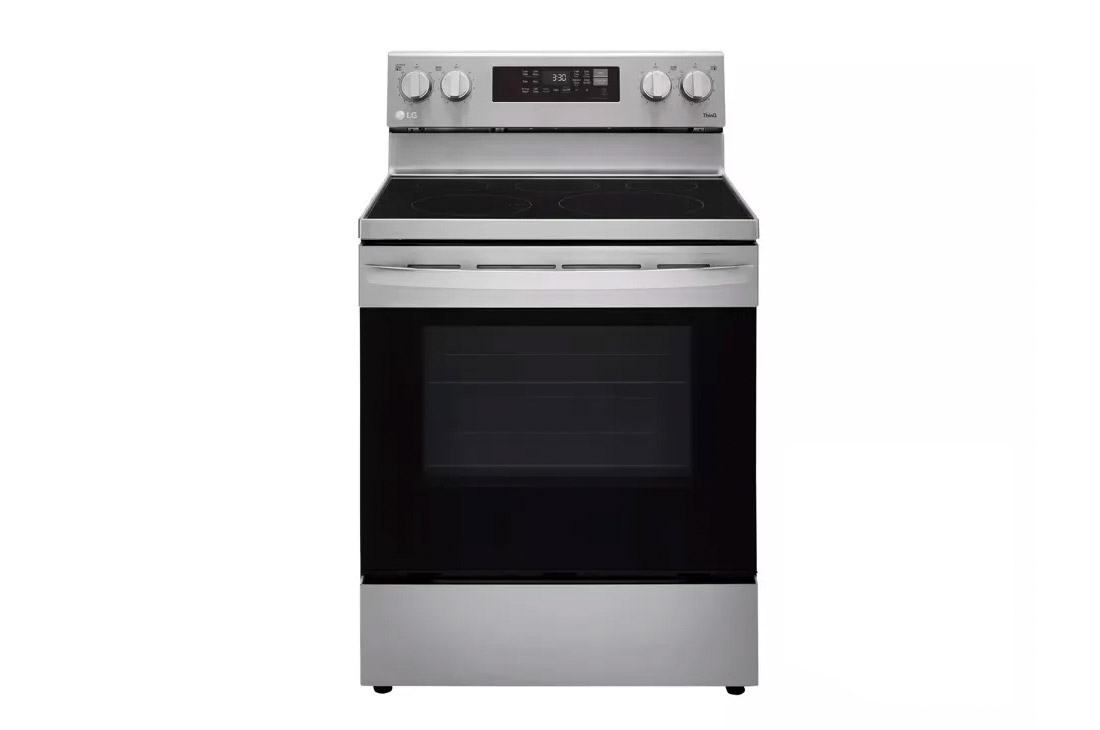 30 in. 6.3 cu. ft. Smart Wi-Fi Enabled Fan Convection Electric Range Oven with AirFry and EasyClean in. Stainless Steel