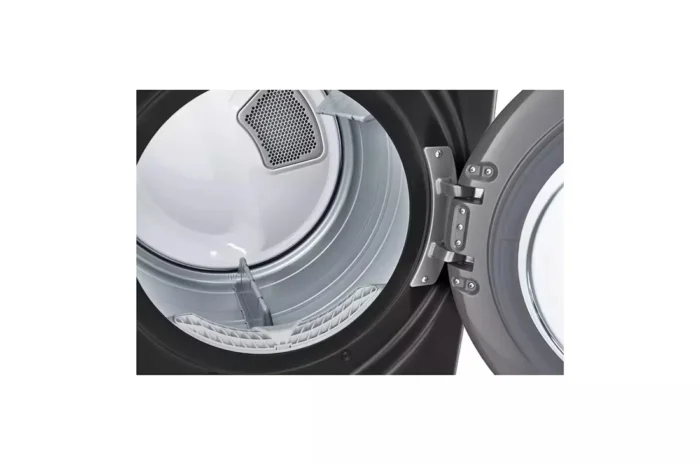 7.4 Cu. Ft. Vented SMART Stackable Gas Dryer in Black Steel with TurboSteam and Sensor Dry Technology