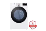 7.4 Cu. Ft. Vented SMART Stackable Electric Dryer in White with TurboSteam and Sensor Dry Technology