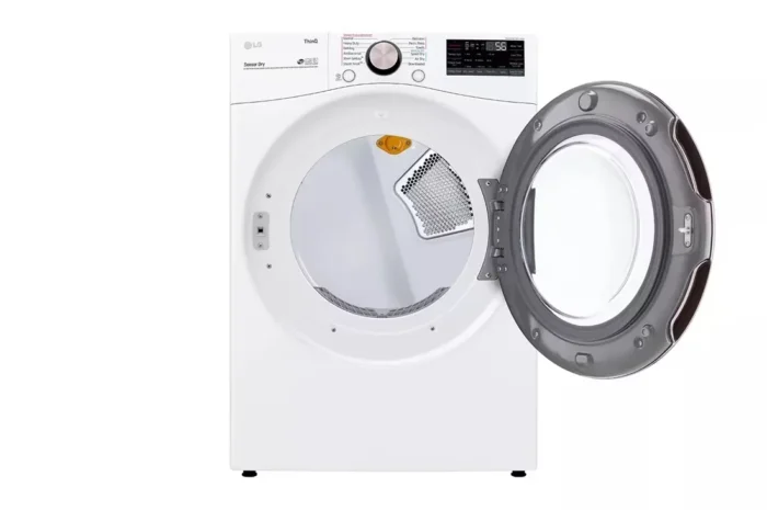 7.4 Cu. Ft. Vented SMART Stackable Electric Dryer in White with TurboSteam and Sensor Dry Technology