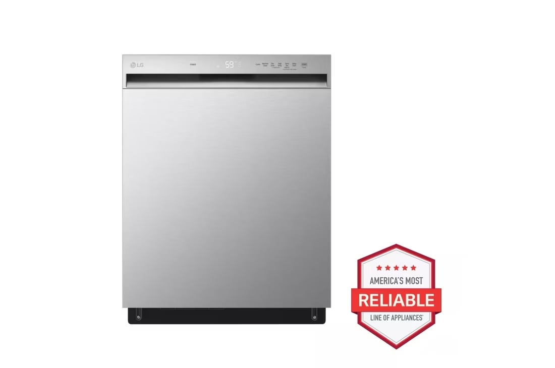 24 in. in Stainless Steel Front Control Dishwasher