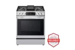 6.3 cu. ft. Slide-in Gas Range with EasyClean, Instaview and Air Fry in Printproof Stainless Steel
