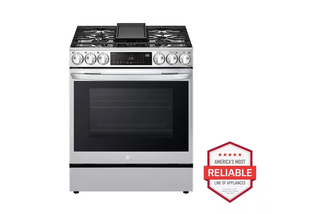 6.3 cu. ft. Slide-in Gas Range with EasyClean, Instaview and Air Fry in Printproof Stainless Steel