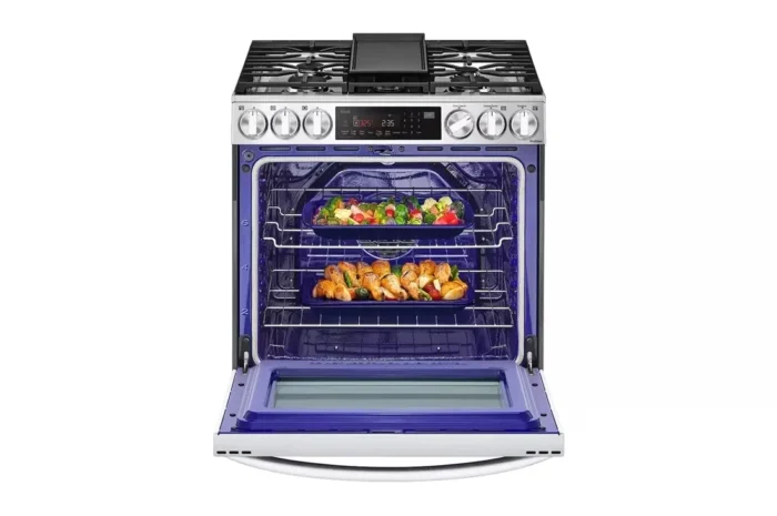 6.3 cu. ft. Slide-in Gas Range with EasyClean, Instaview and Air Fry in Printproof Stainless Steel