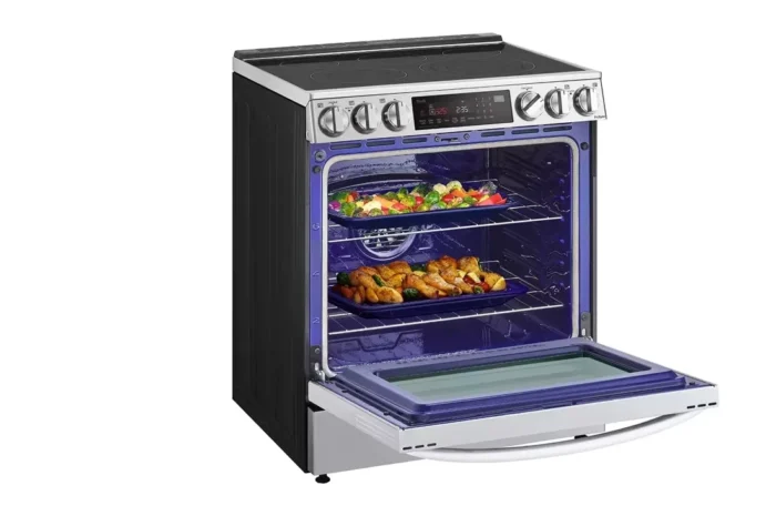 6.3 cu. ft. Slide-in Electric Range with EasyClean, Instaview and Air Fry in Printproof Stainless Steel