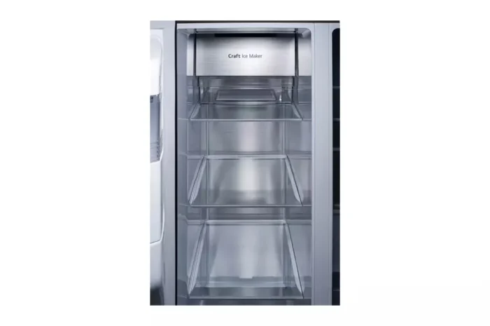 27 cu. ft. Side by Side Smart Refrigerator with Insta View, Craft Ice in PrintProof Black Stainless Steel