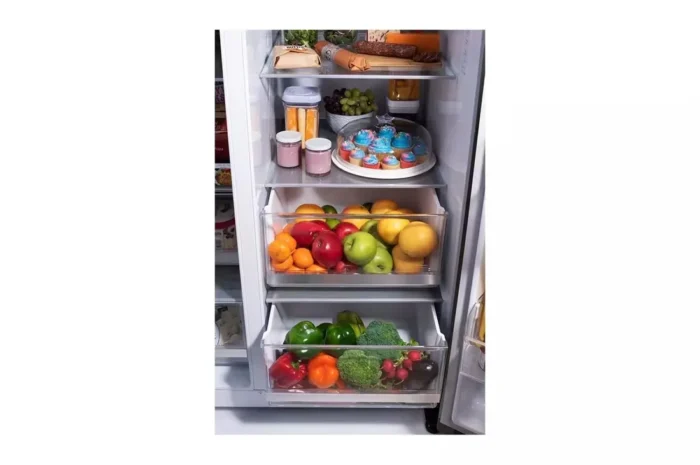 27 cu. ft. Side by Side Smart Refrigerator with Insta View, Craft Ice in PrintProof Black Stainless Steel