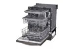 24 in. in PrintProof Black Stainless Steel Top Control Dishwasher with TrueSteam, QuadWash and Dynamic Dry
